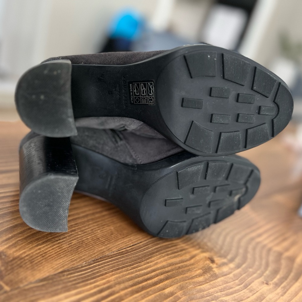 Aquatalia Ilisa suede booties- grey - Picture 2 of 6